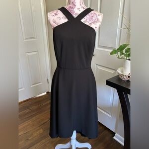 ✨Calvin Klein Black Halter High Low Asymmetrical Cocktail Party Dress 14 XL